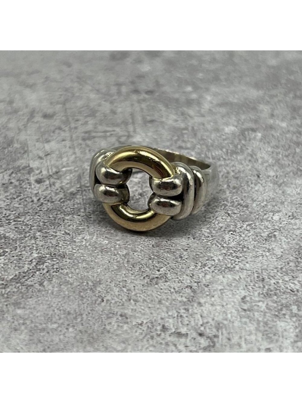 Hermes Eros Ring Silver YG Vintage